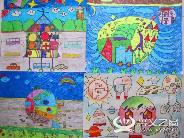 盘江路小学组织学生参加黔西南州第二届科幻画比赛
