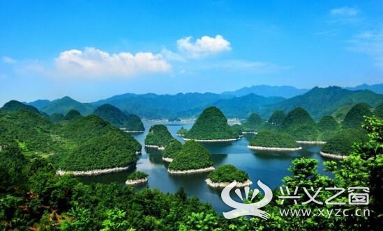 (观山湖区内的百花湖景区.)