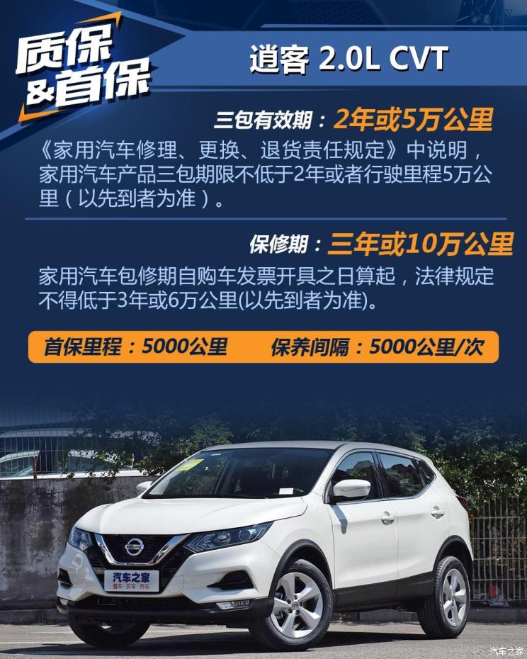 东风日产 逍客 2019款 2.0l cvt豪华版